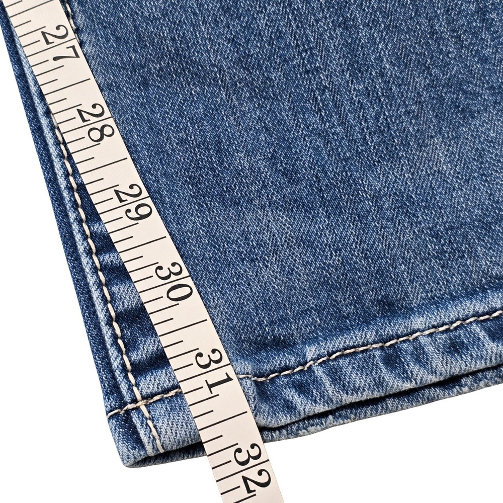 Miss Me Women Size 31 Skinny Jeans Blue Rhinestone Floral Pockets - Picture 11 of 14